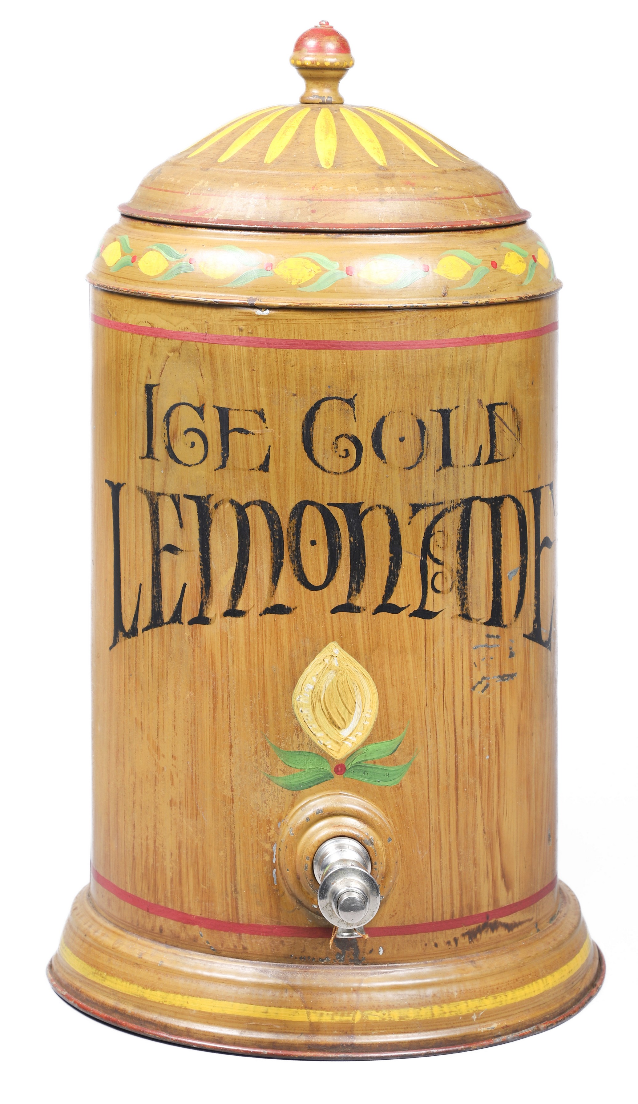 Toleware lemonade dispenser, "Ice
