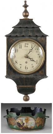 Toleware Pagoda Style Clock, M