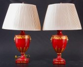 TOLEWARE URN STYLE TABLE LAMPS
