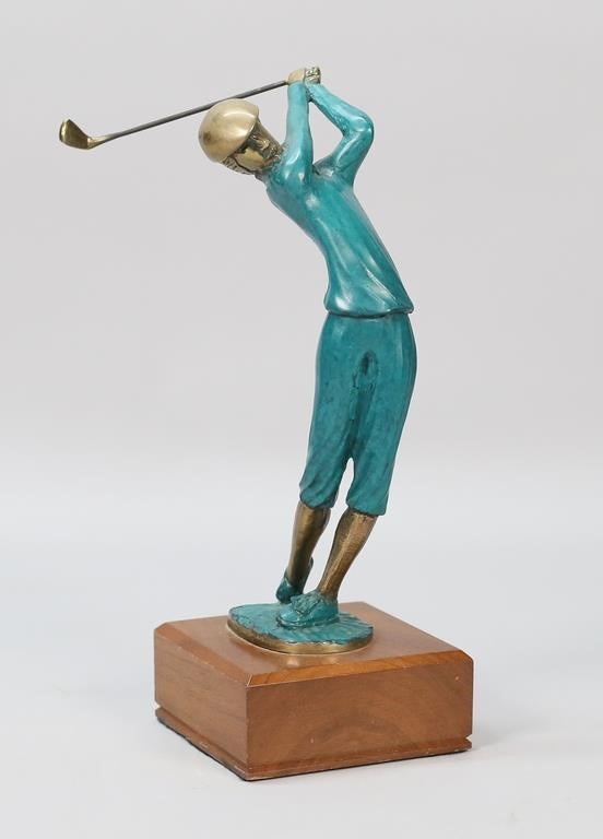 TOM BENNETT BRONZE GOLFER TEE