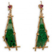 TOM CASTOR JADE AND GARNET DRO