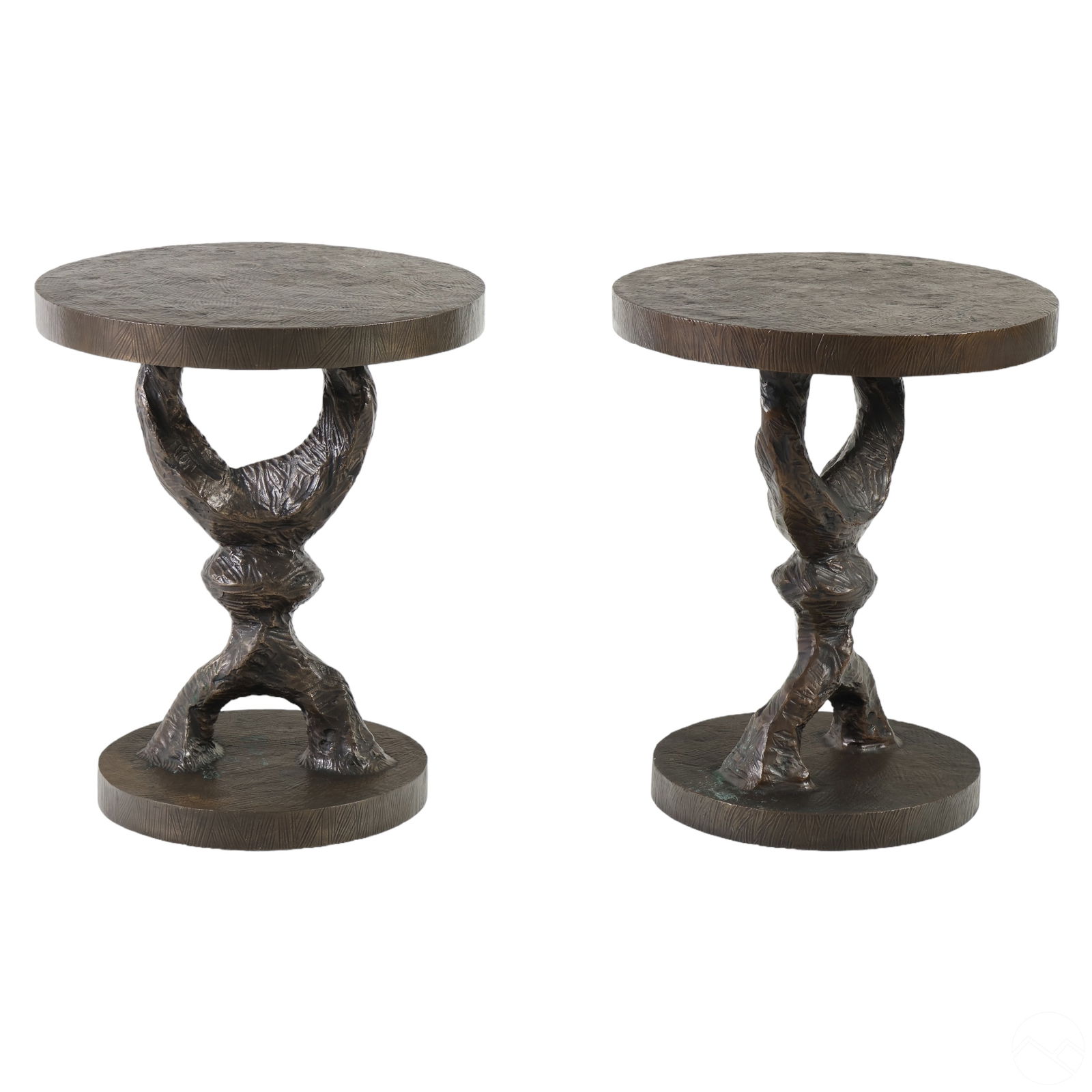 TOM CORBIN B.1954 PAIR BRONZE
