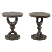 TOM CORBIN B.1954 PAIR BRONZE