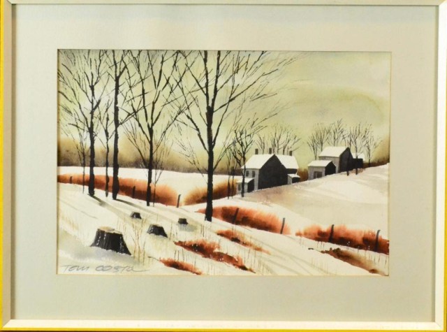 TOM COSTA WATERCOLOR ON