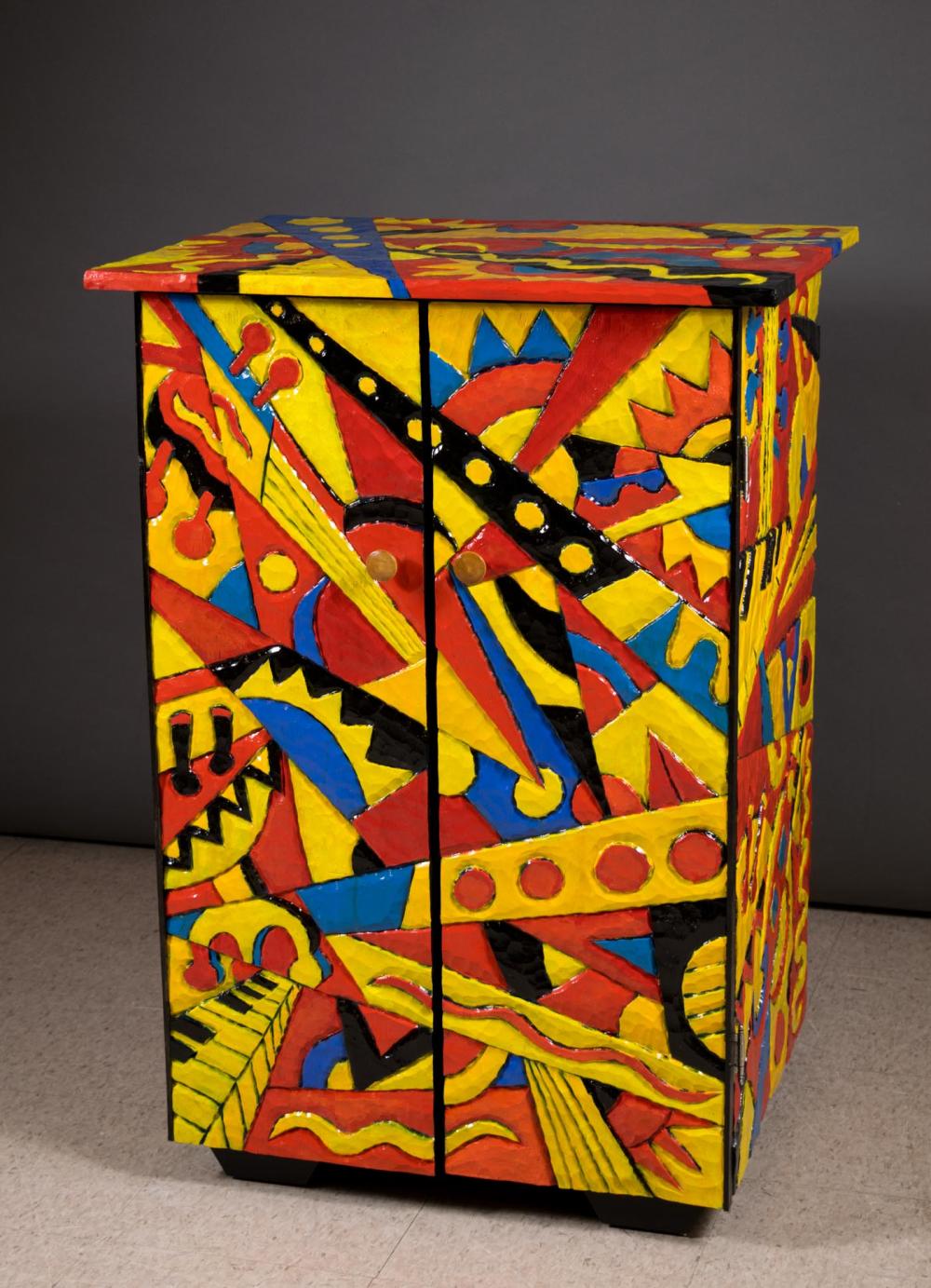TOM CRAMER CARVED AND PAINTED MUSIC
