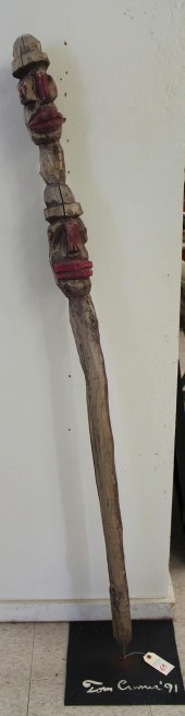 TOM CRAMER CARVED WOOD TOTEMTO