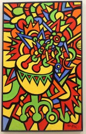 TOM CRAMER LARGE OIL ON CANVAS