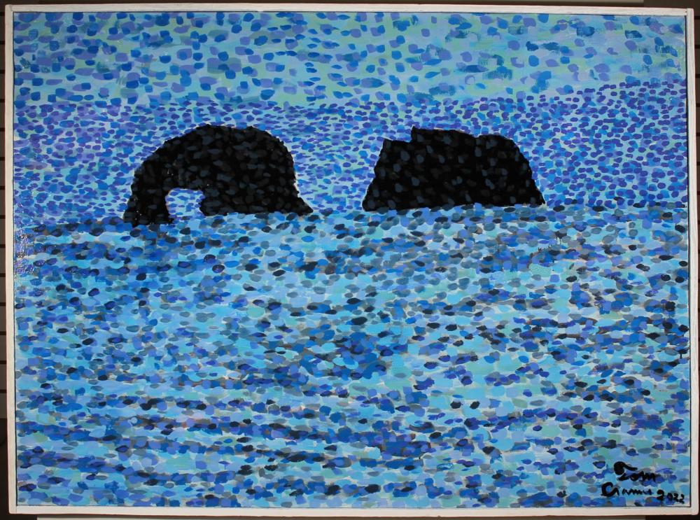 TOM CRAMER OIL ON CANVASTOM