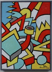 TOM CRAMER OIL ON CANVASTOM CR