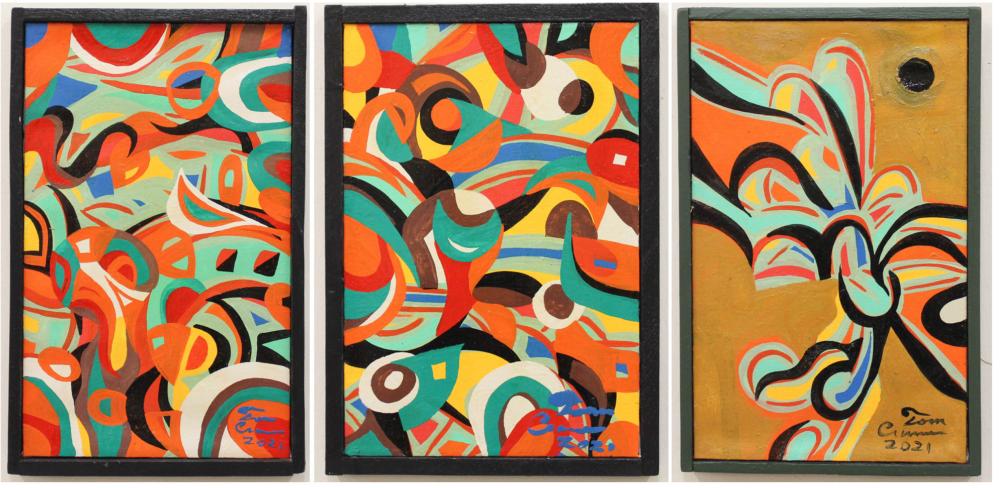 TOM CRAMER THREE OILS ON