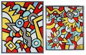 TOM CRAMER TWO OILS ON CANVAST