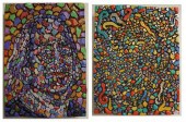 TOM CRAMER TWO OILS ON CARVED