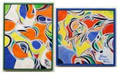 TOM CRAMER TWO OILS ON CANVAST