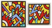 TOM CRAMER TWO OILS ON CANVAST