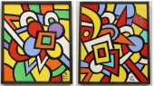 TOM CRAMER TWO OILS ON CANVAST