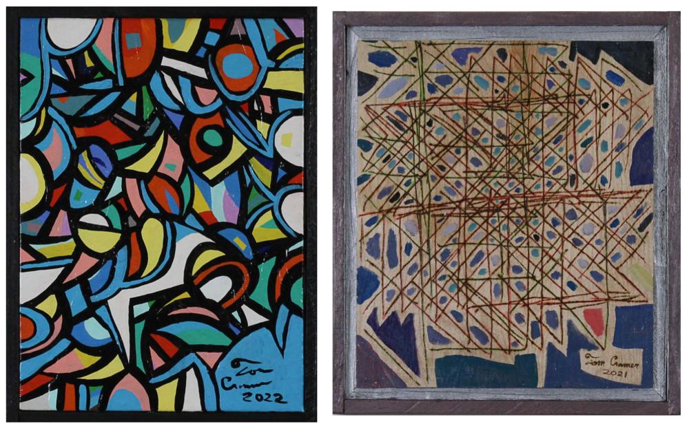TOM CRAMER TWO PAINTINGSTOM