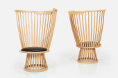 TOM DIXON, 'FAN' CHAIRS (2)<br