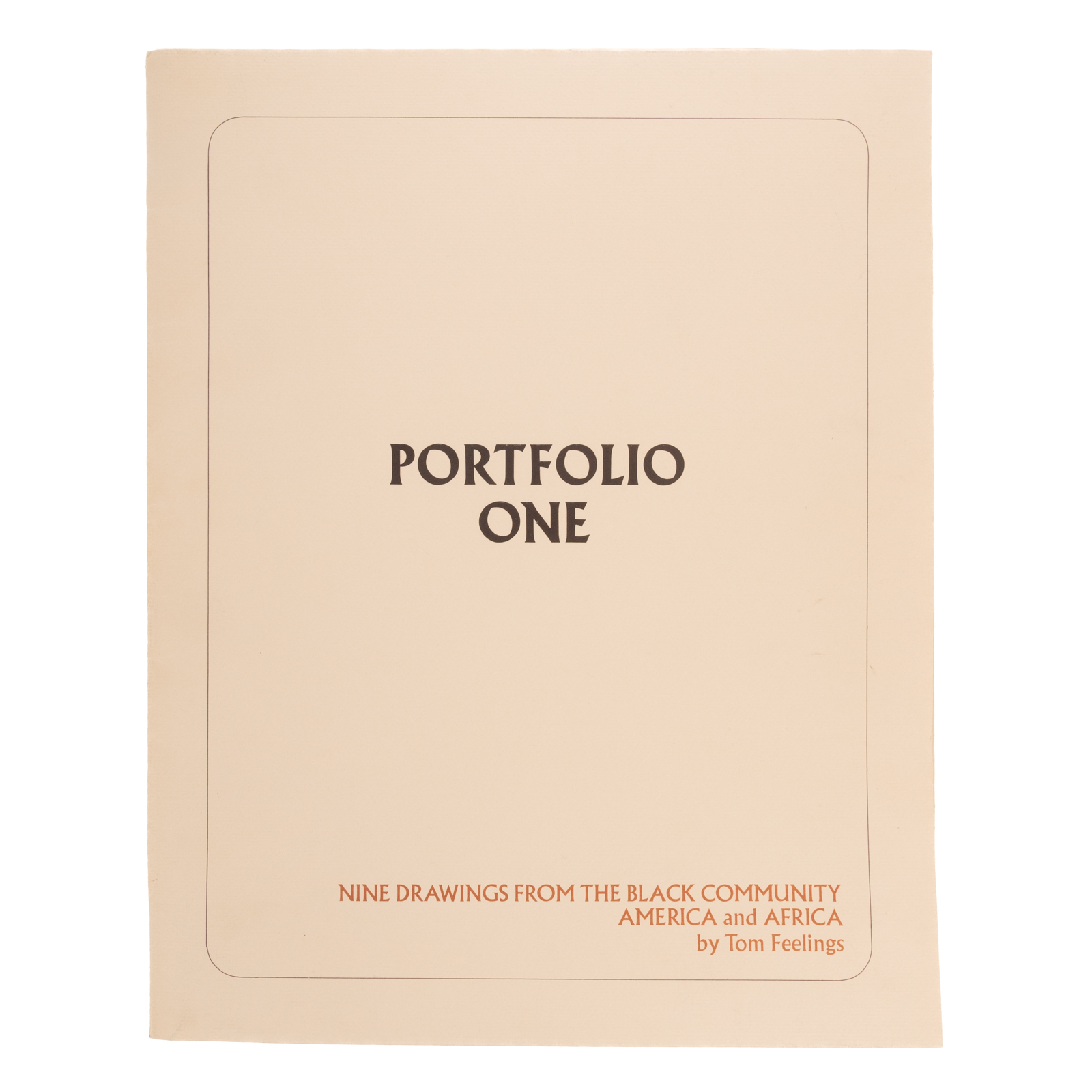 TOM FEELINGS. "PORTFOLIO ONE,"