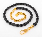 TOM FORD GOLD-TONE METAL & LEA