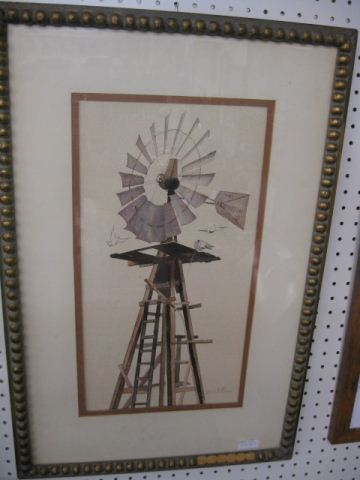Tom G. Pillsbury watercolor wind