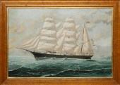 TOM G. PURVIS OIL ON CANVAS "P