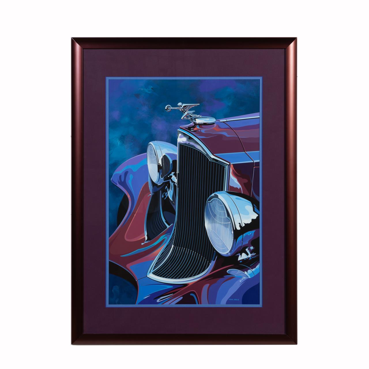 TOM HALE, "PACKARD HOOD", ACRYLIC