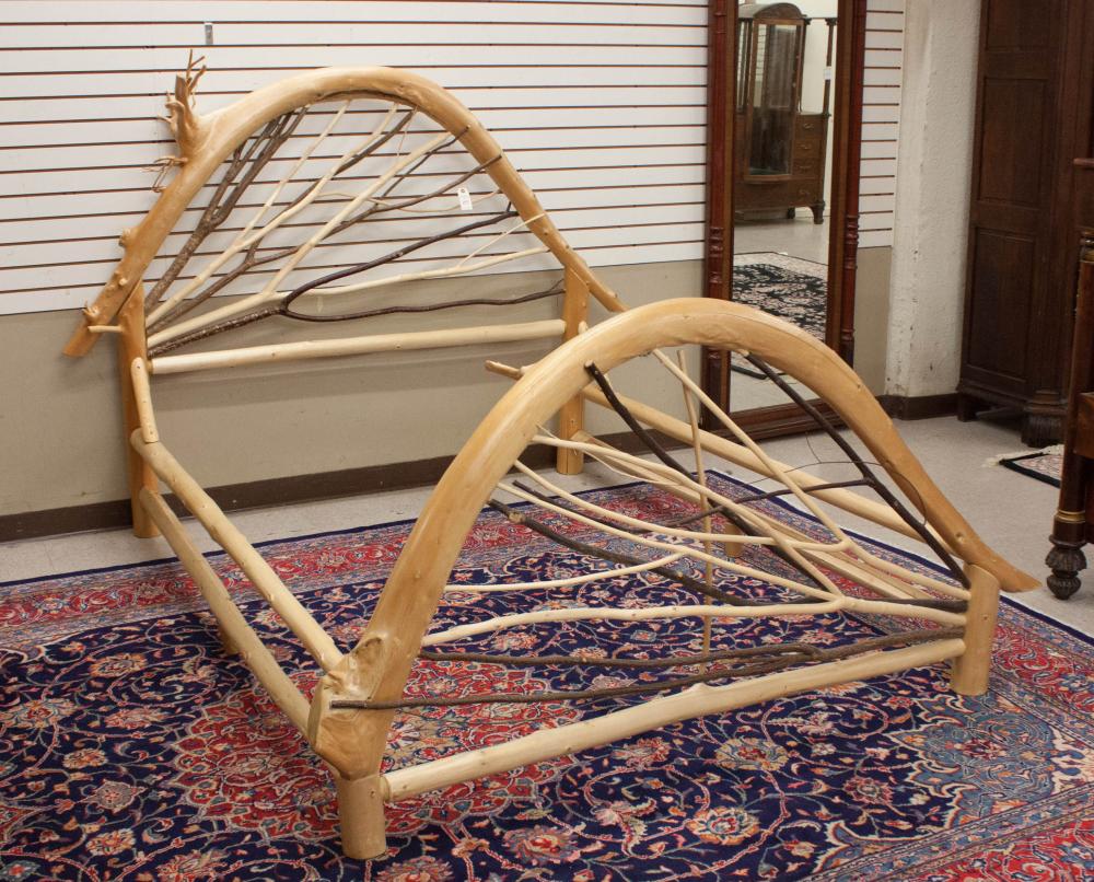 TOM JAHNS CUSTOM QUEEN BED WITH