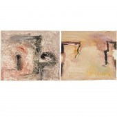 TOM LIEBER, (2) PAINTINGS, EX