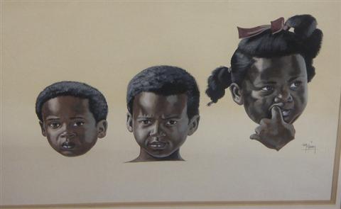 Tom McKinney, acrylic on paper,