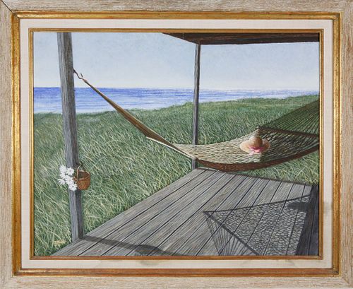TOM MIELKO TEMPERA ON MASONITE,