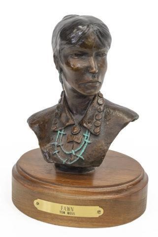 TOM MOSS (B.1936) BRONZE INDIAN