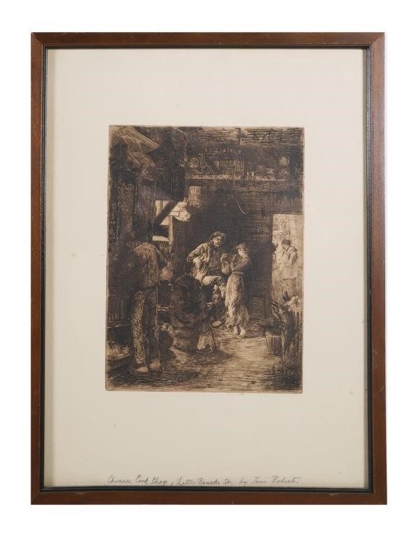 TOM ROBERTS, ETCHINGEtching by