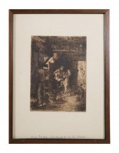 TOM ROBERTS, ETCHINGEtching by