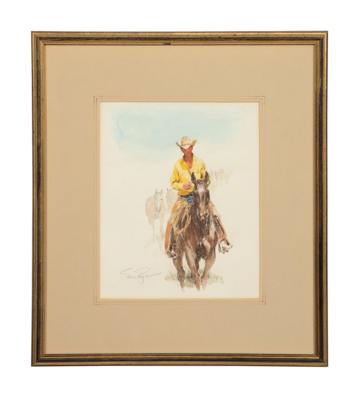 TOM RYAN "WRANGLING DAYS", INK &