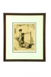 TOM SAWYER LITHOGRAPH BY NORMA