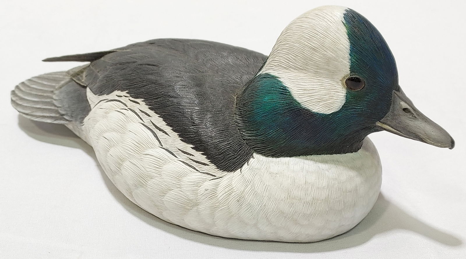 TOM SHUMATE CARVED WOOD DECOY: