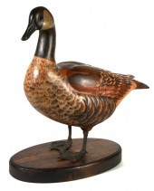 TOM TABER, CARVED WOODEN GOOSE