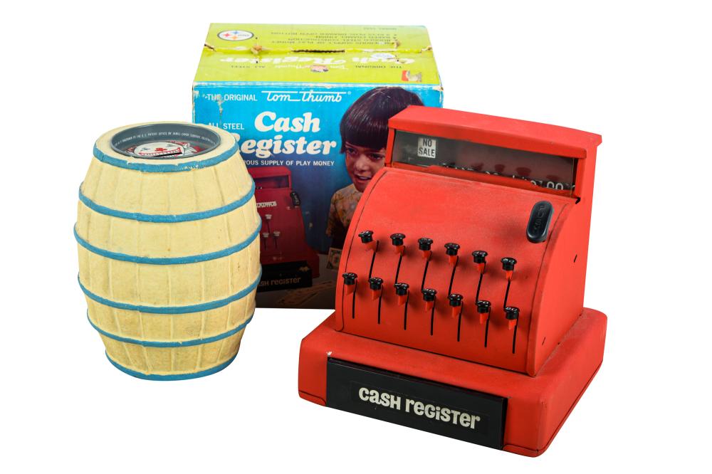 TOM THUMB CASH REGISTER & JAMES