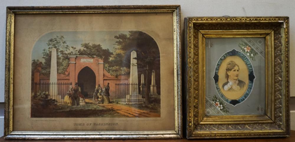 TOMB OF WASHINGTON, LITHOGRAPH BY