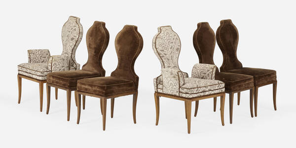 Tommi Parzinger. dining chairs, set