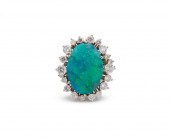 TONI CAVELTI 18K GOLD, OPAL, A