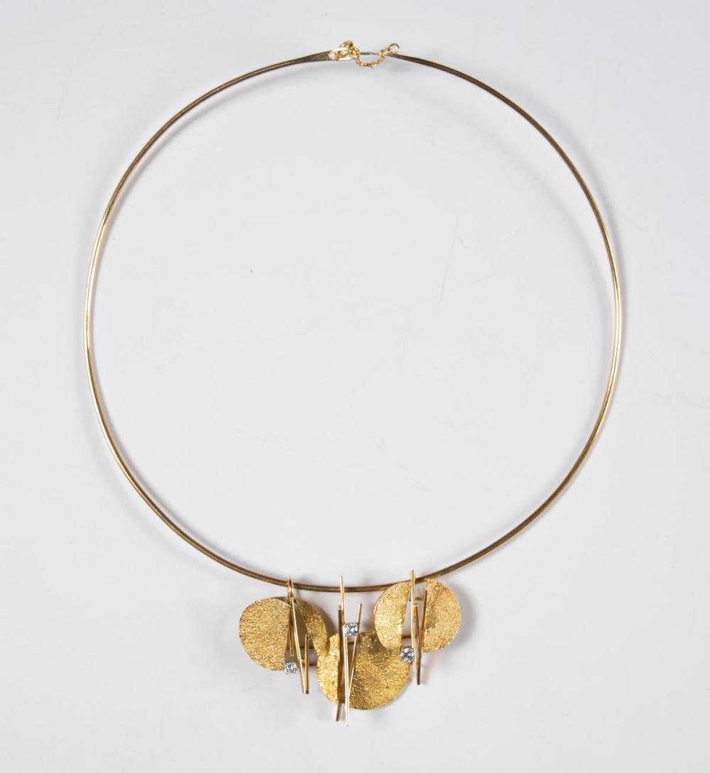 TONI CAVELTI DIAMOND AND 18K GOLD