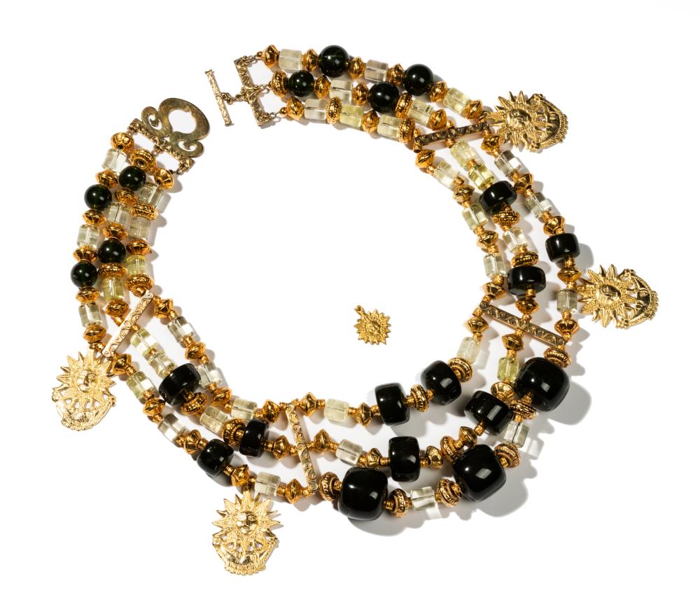 TONY DUQUETTE GOLD-TONE BASE METAL,