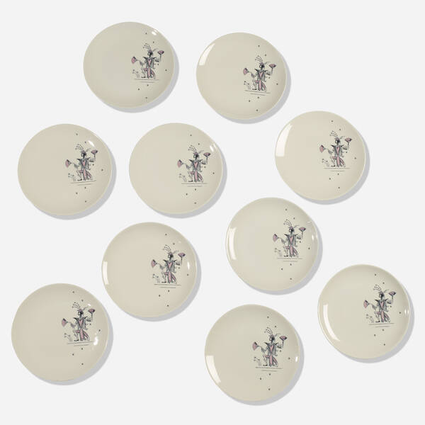 Tony Duquette. Kismet plates from