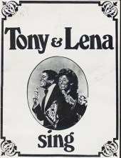 'TONY & LENA SING', FRAMED AUT