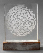 TONY MELLARA CARVED LUCITE SCU