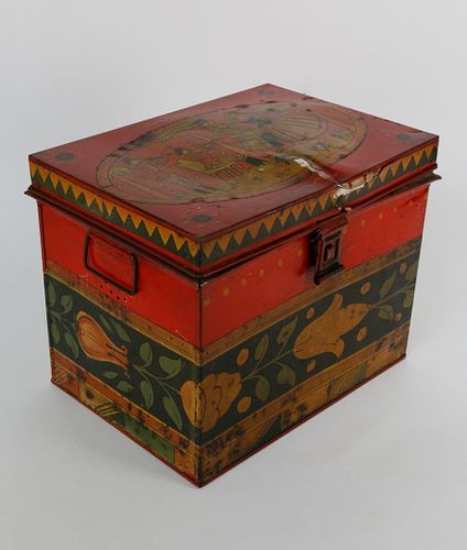 TONY SARG HAND PAINTED LIFT TOP TIN