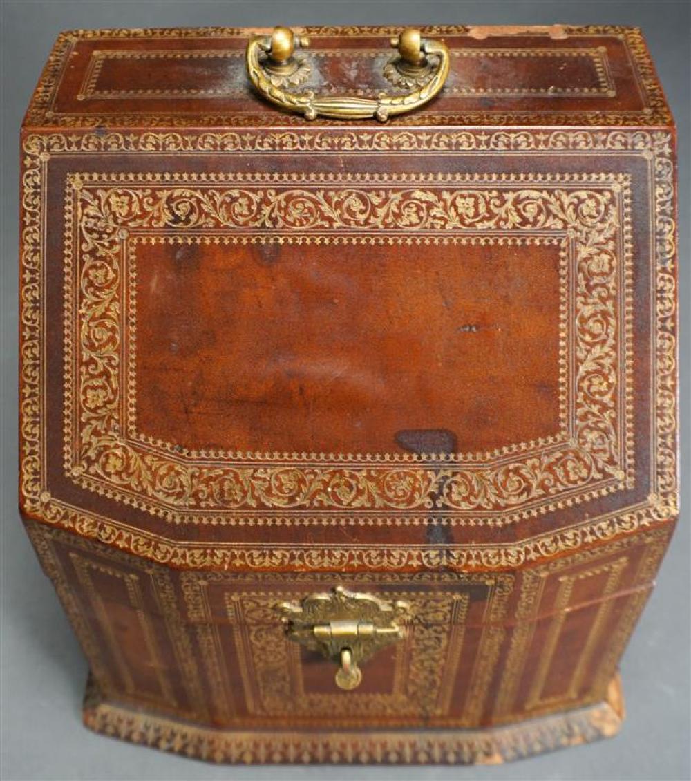TOOLED LEATHER LETTER BOXTooled
