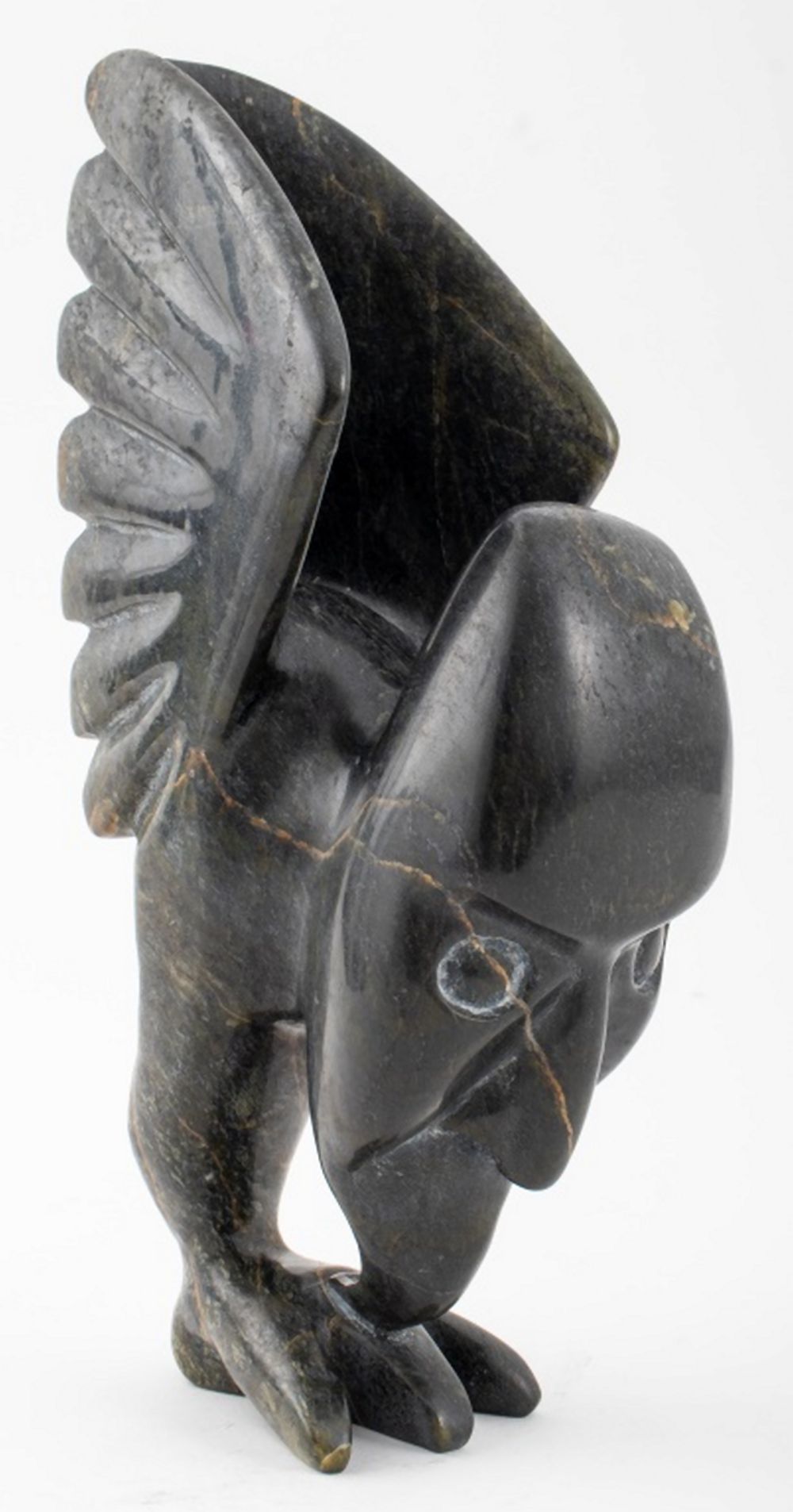 TOONOO SHARKY INUIT STONE SCULPTURE