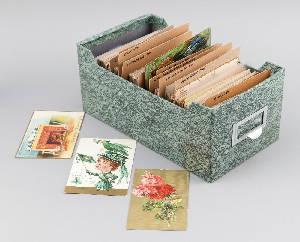 (TOPICAL) GREETINGS: BOXED LOT OF